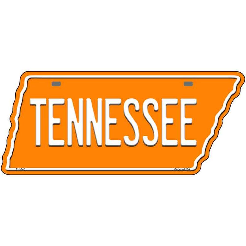Tennessee Volunteers Metal  License Plate Tag New Sign Sign Rustic Decor